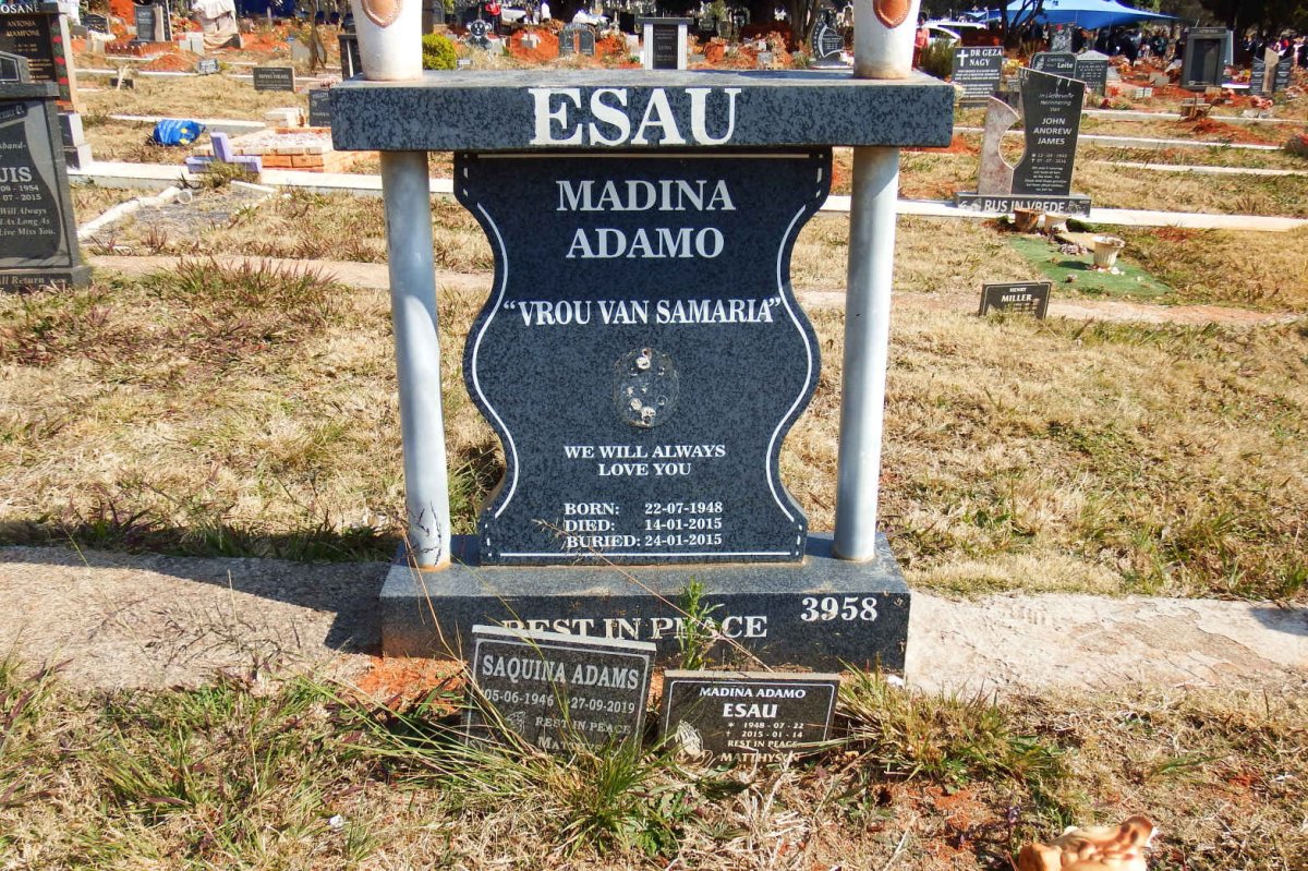 ESAU Madina Adamo 1948-2015 :: ADAMS Saquina 1946-2019