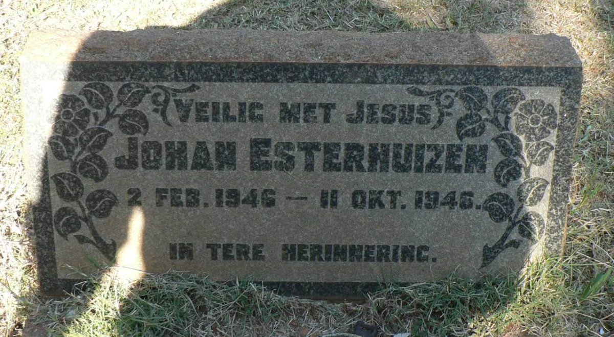 ESTERHUIZEN Johan 1946-1946