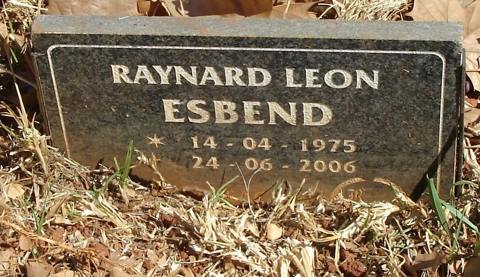 ESBEND Raynard Leon 1975-2006