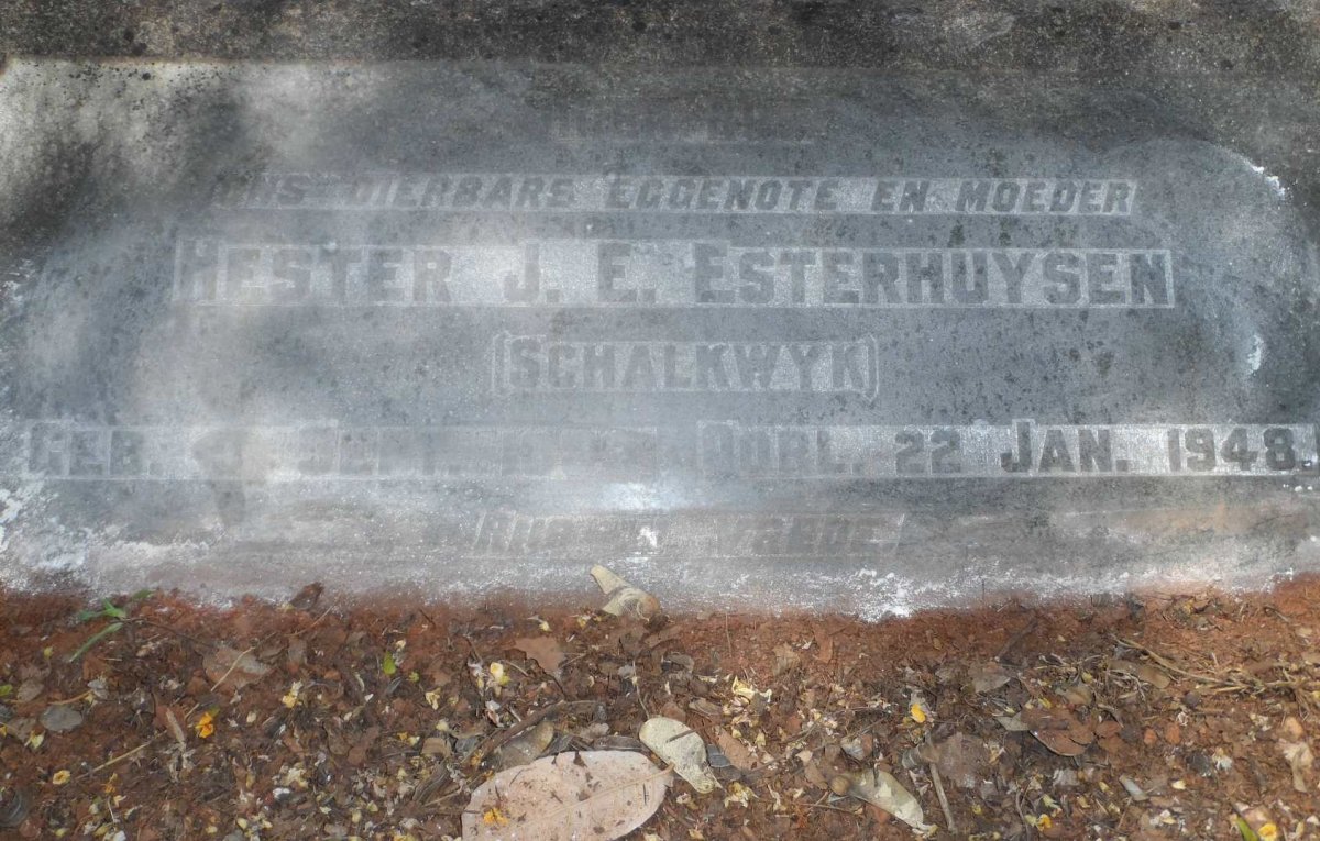 ESTERHUYSEN Hester J.E. nee SCHALKWYK -1948 :: ESTERHUYSEN Jacomina Elizabeth Susana 1924-1924 :: ESTERHUYSEN Jacoba Cornelia 1927-1927