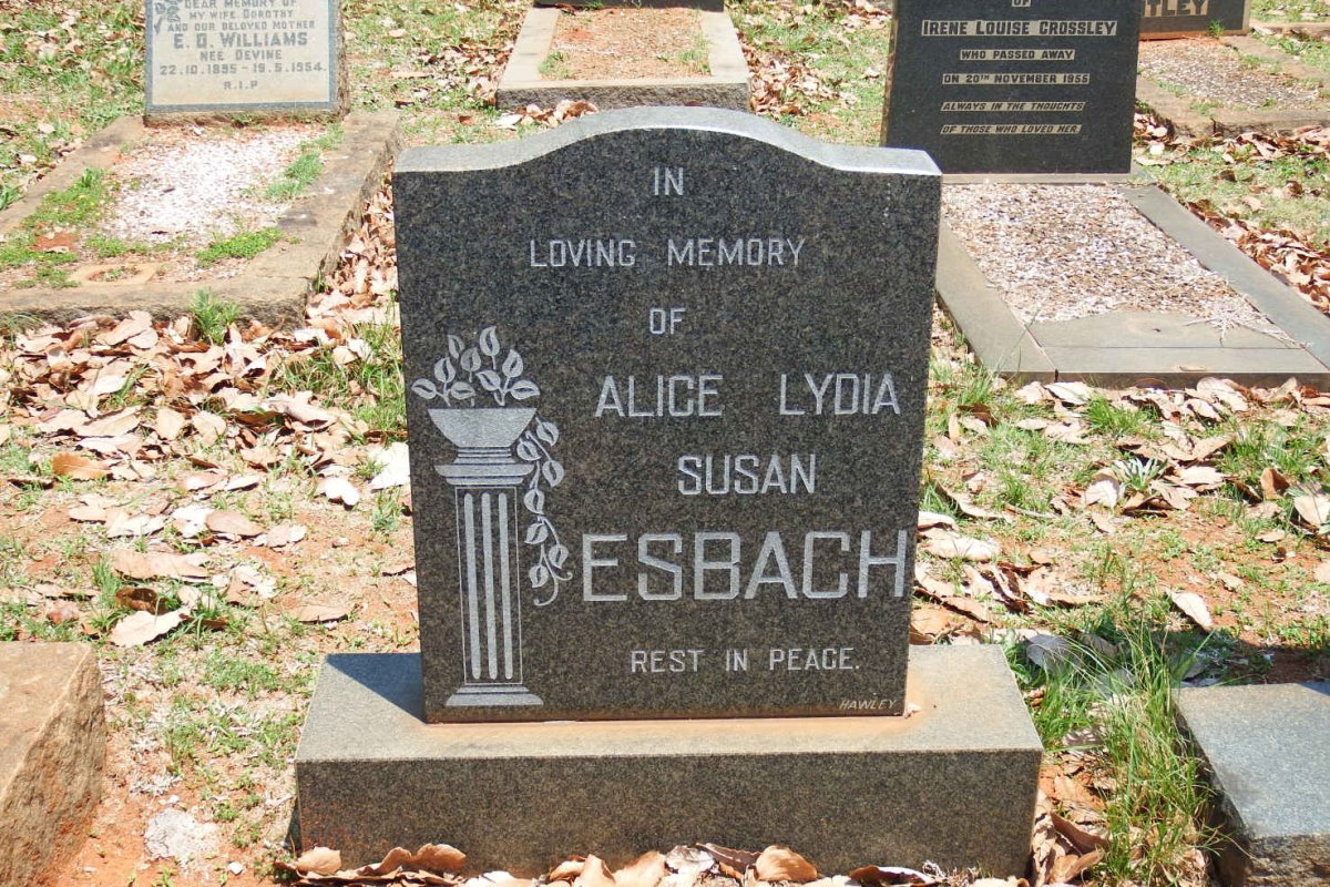 ESBACH Alice Lydia Susan