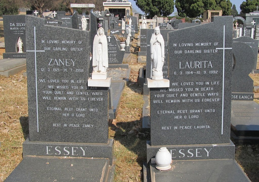 ESSEY Zaney 1921-1988 &amp; Laurita 1914-1992