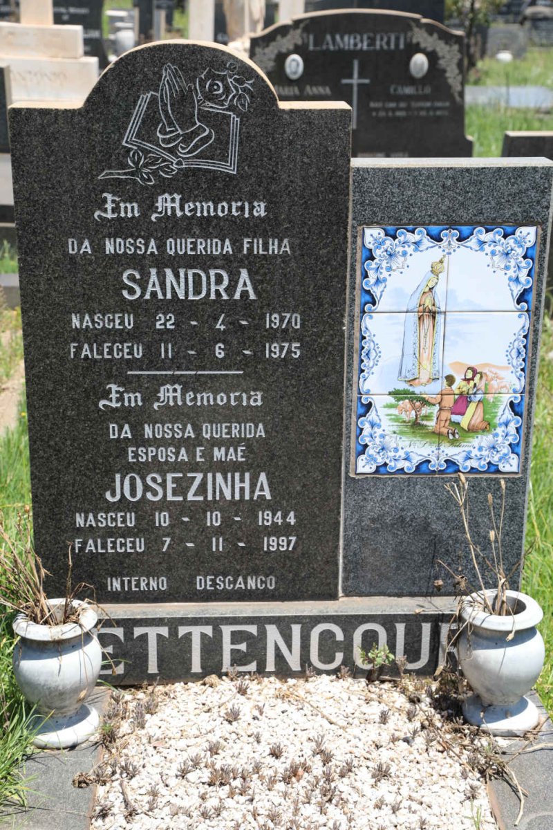 ETTENCOUR Josezinha 1944-1997 :: ETTENCOUR Sandra 1970-1975