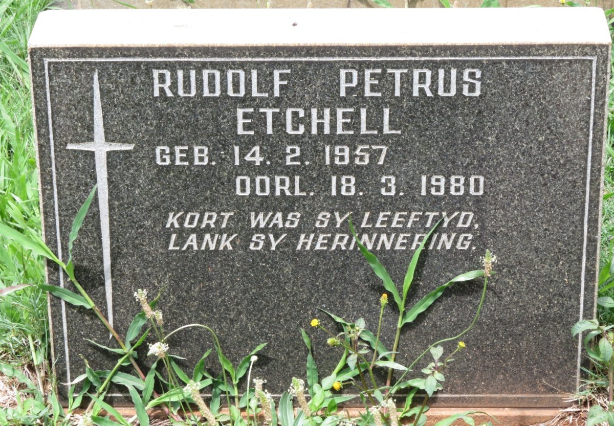 ETCHELL Rudolf Petrus 1957-1980