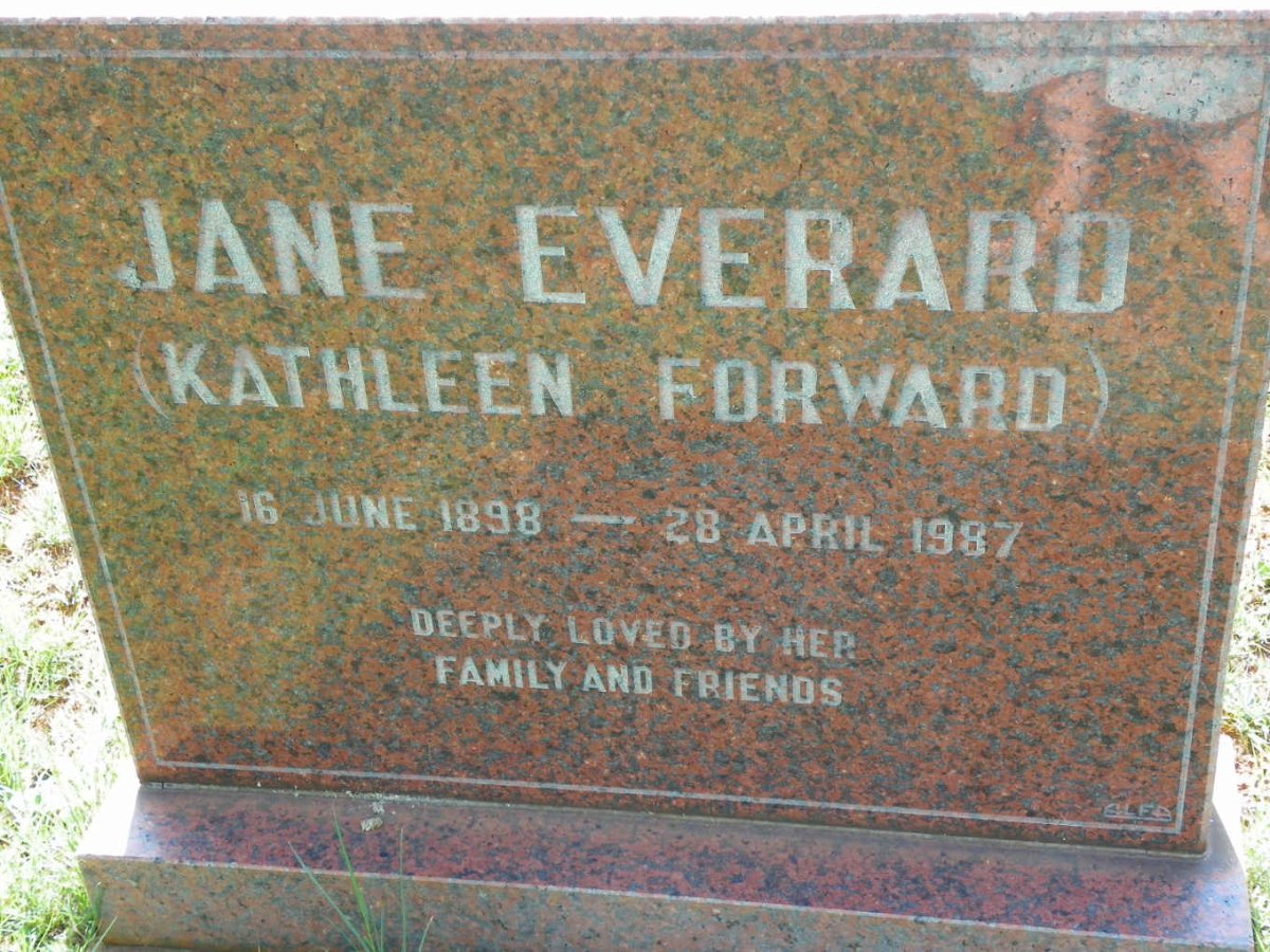EVERARD Jane 1898-1987