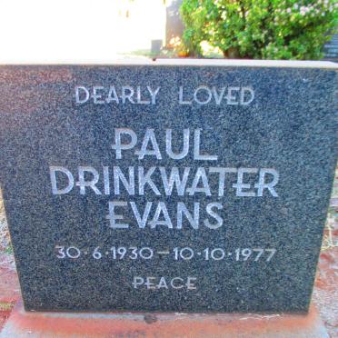 EVANS Paul Drinkwater 1930-1977