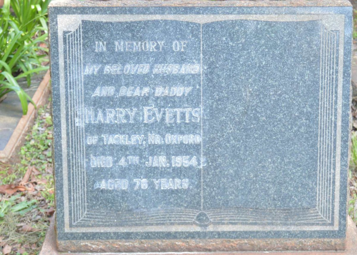 EVETTS Harry -1954