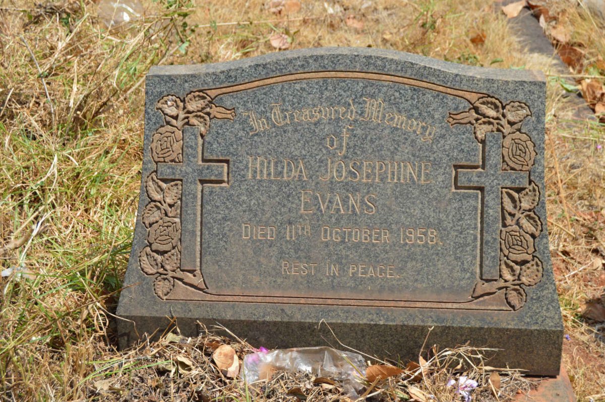 EVANS Hilda Josephine -1958