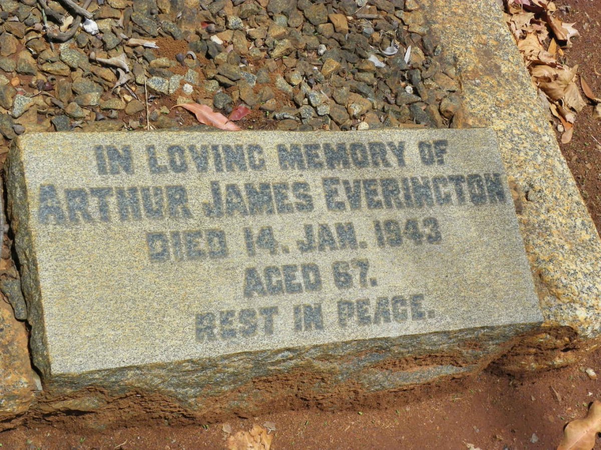 EVERINGTON Arthur James -1943