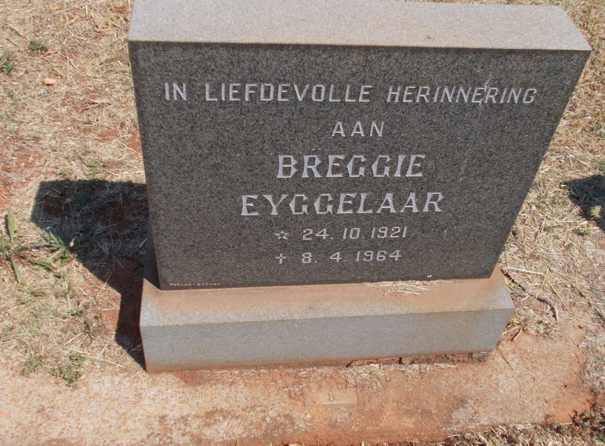 EYGGELAAR Breggie 1921-1964