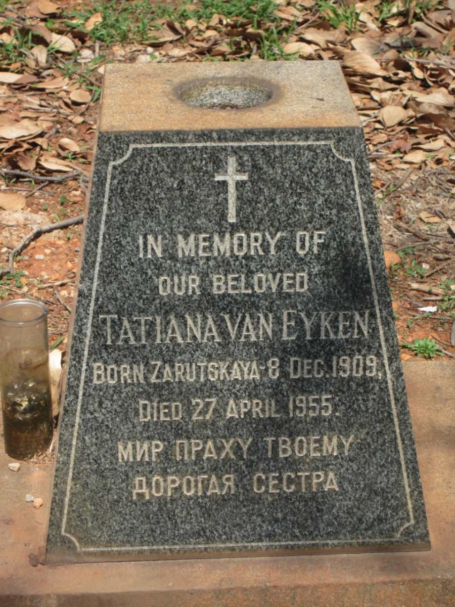 EYKEN Tatiana, van 1909-1955