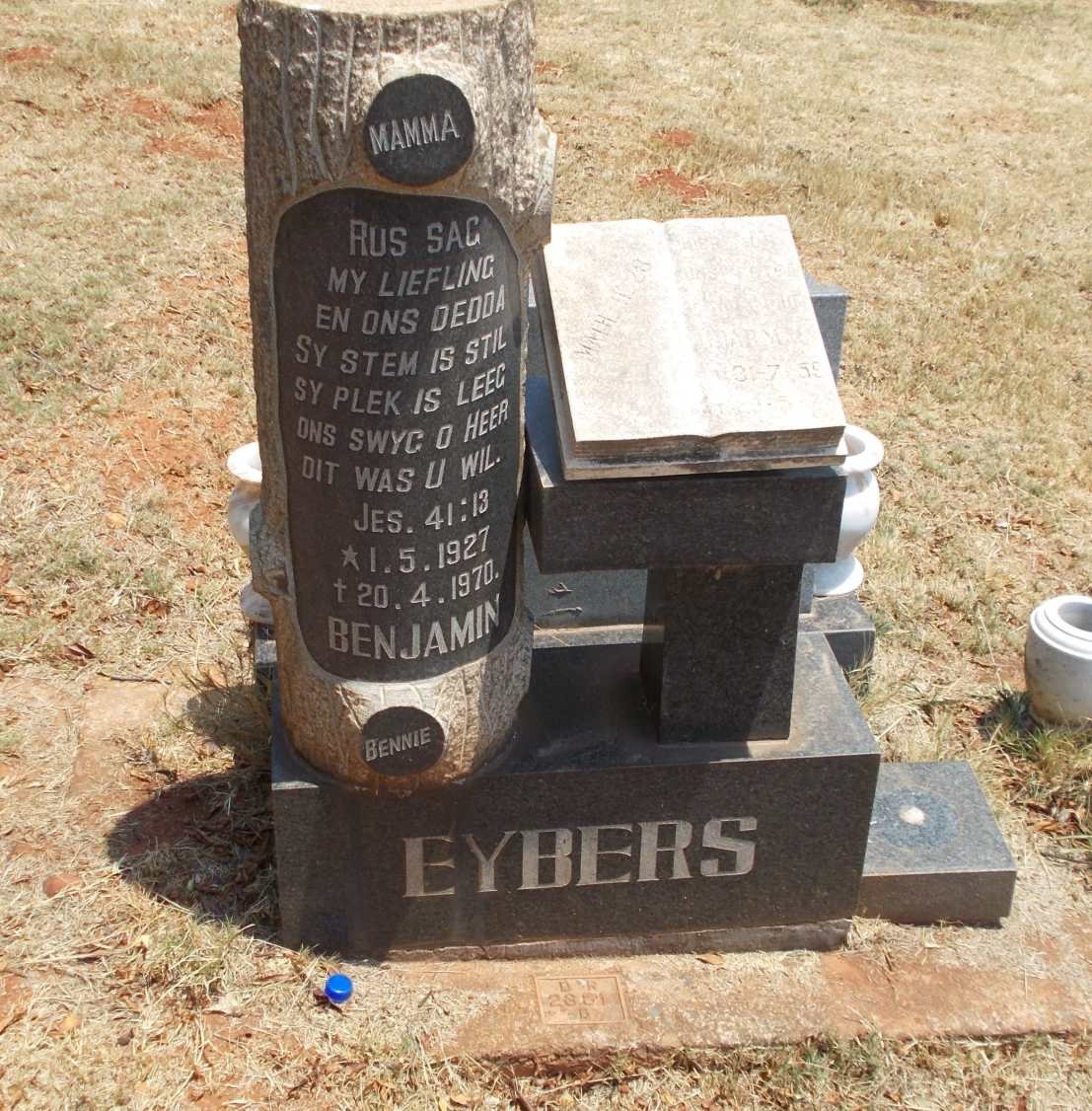 EYBERS Benjamin 1927-1970 :: EYBERS Charmain 1959-1978