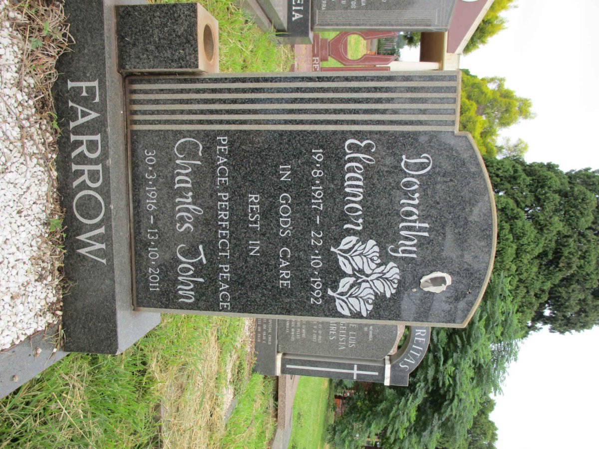 FARROW Charles John 1916-2011 &amp; Dorothy Eleanor 1917-1992