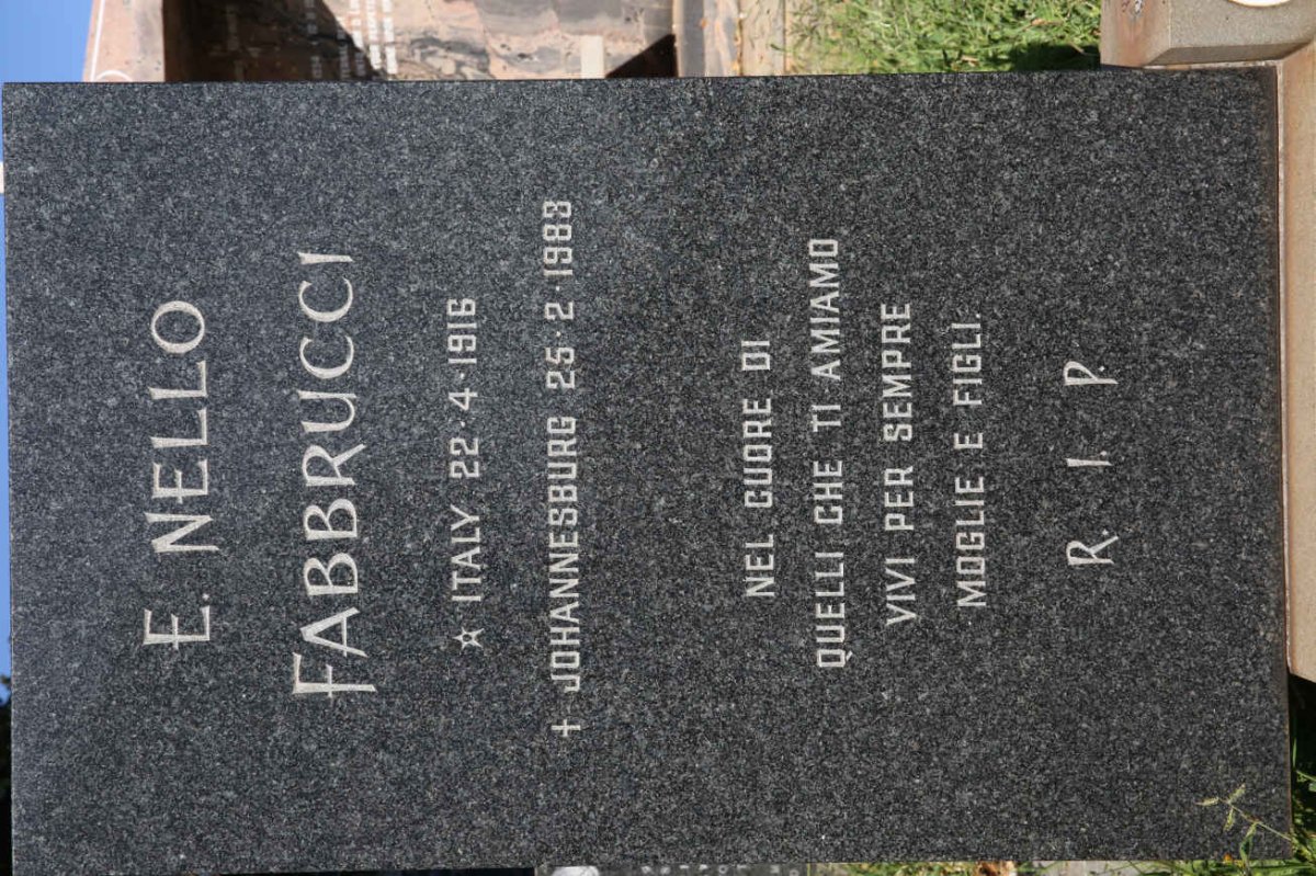 FABBRUCCI E. Nello 1916-1983