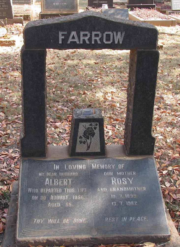 FARROW Albert -1956 &amp; Rosy 1899-1982