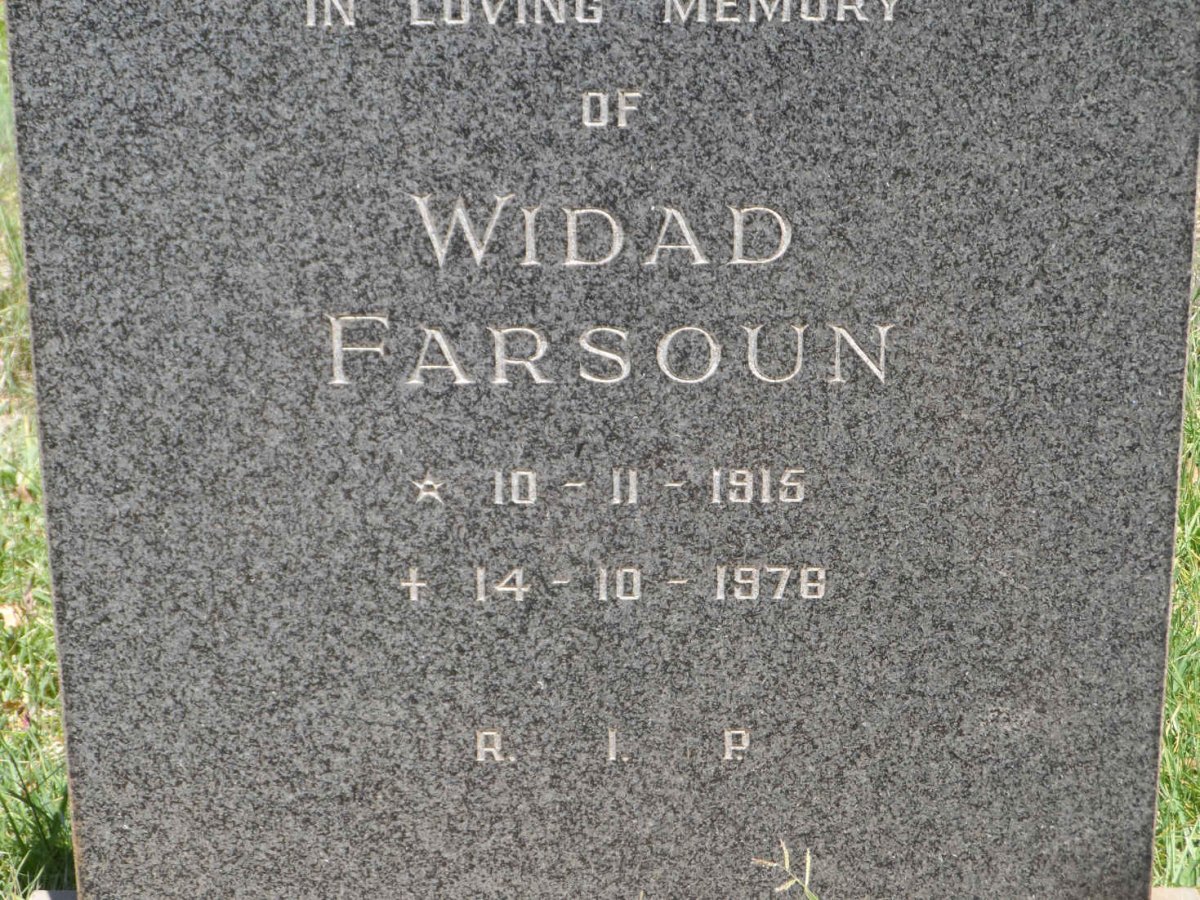 FARSOUN Widad 1915-1976