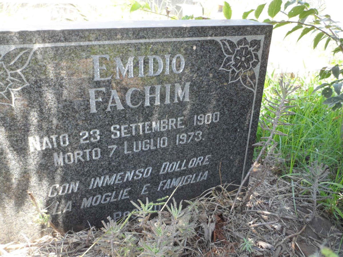 FACHIM Emidio 1900-1973