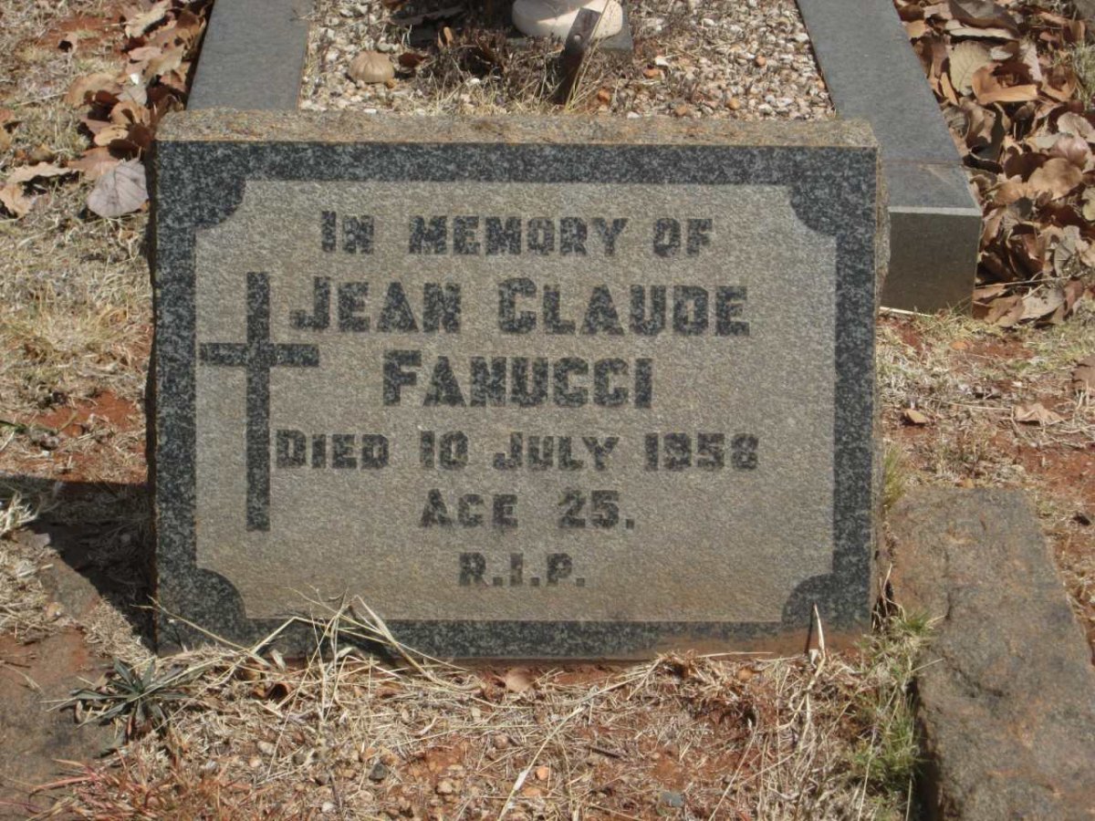 FANUCCI Jean Claude -1958