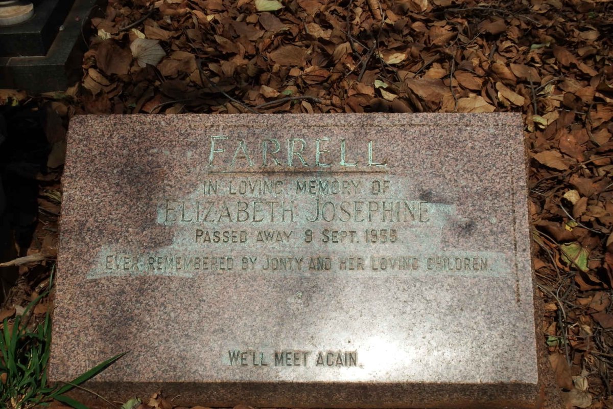 FARRELL Elizabeth Josephine  -1955