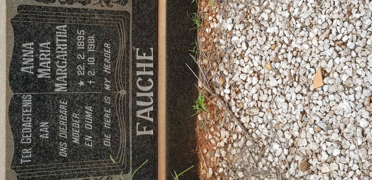 FAUCHE Anna Maria Margaritha 1895-1981