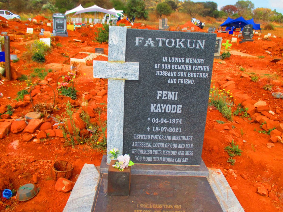 FATOKUN Femi Kayode 1974-2021