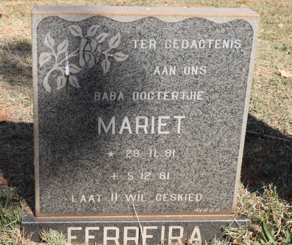 FERREIRA Mariet 1981-1981
