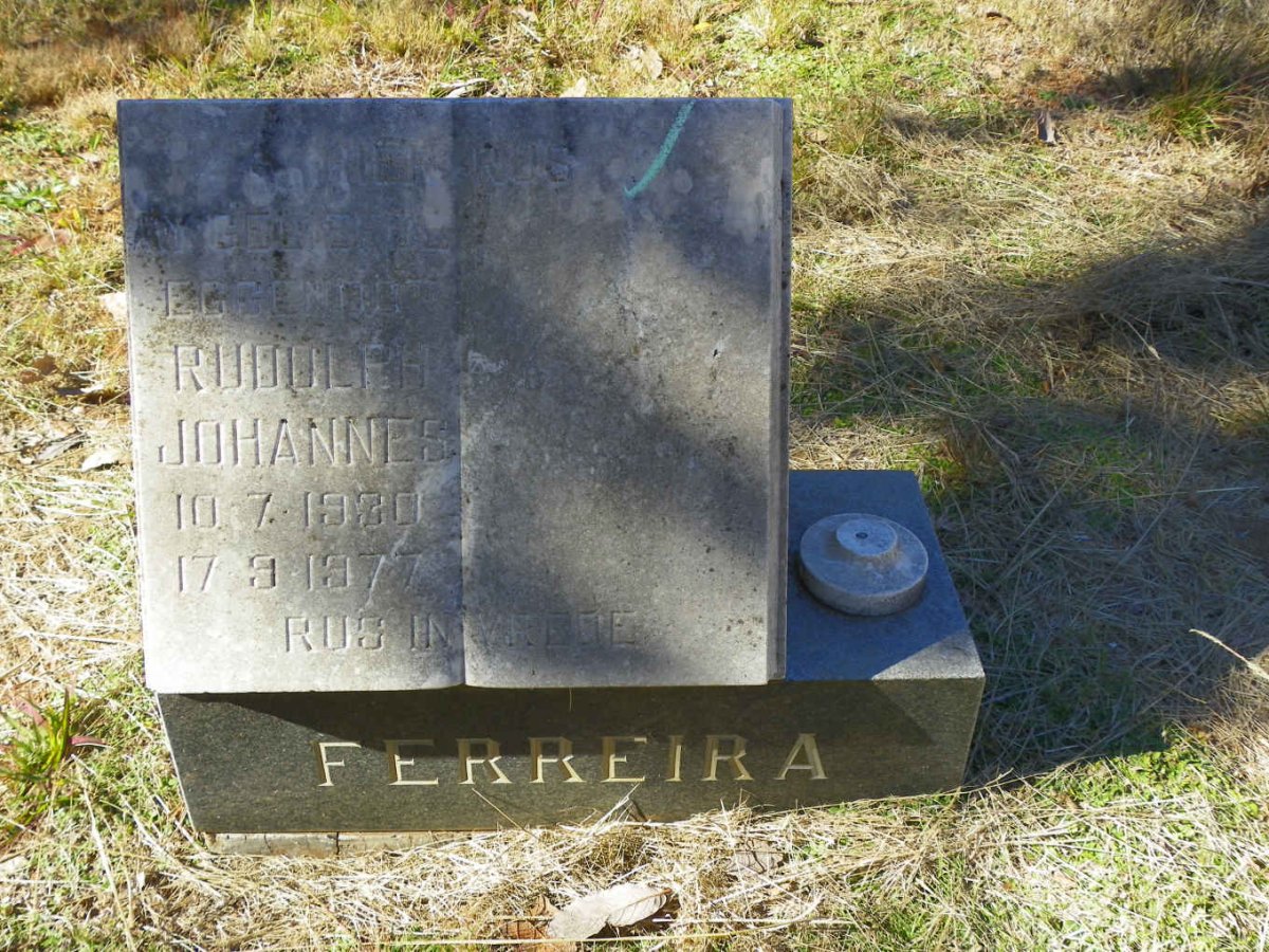 FERREIRA Rudolph Johannes 1930-1977