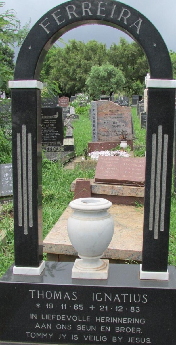 FERREIRA Thomas Ignatius 1965-1983