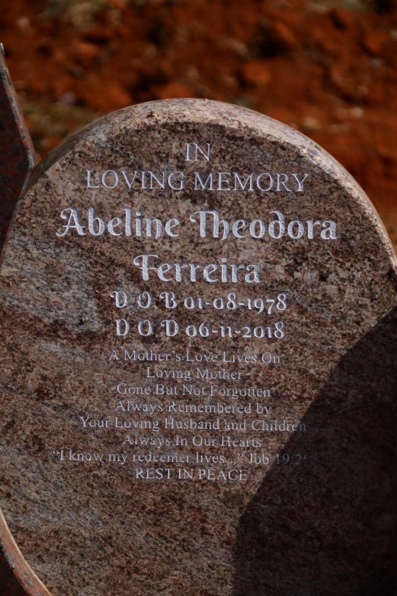 FERREIRA Abeline Theodora 1978-2018