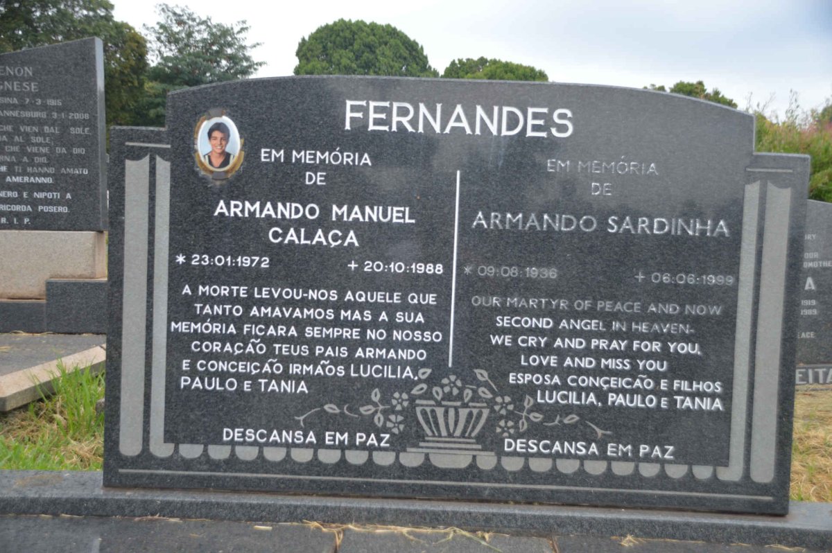 FERNANDES Armando Sardinha 1936-1999 :: FERNANDES Armando Manuel Calaca 1972-1988