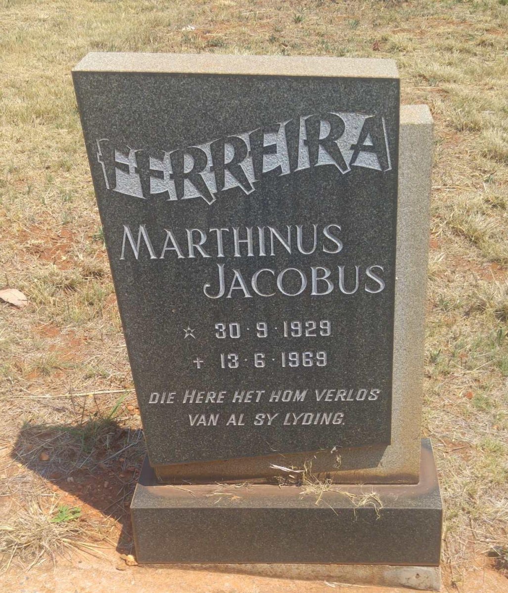 FERREIRA Marthinus Jacobus 1929-1969