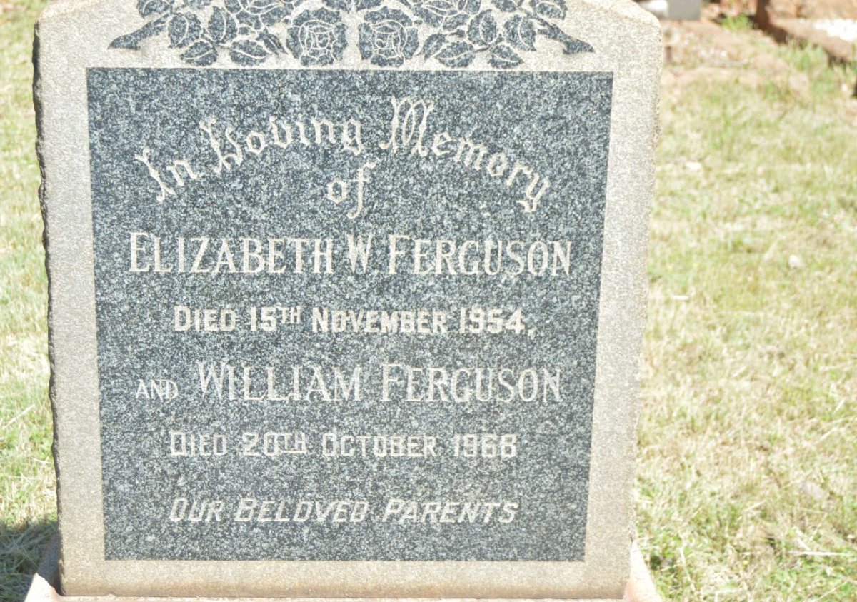FERGUSON William -1966 &amp; Elizabeth W. -1954