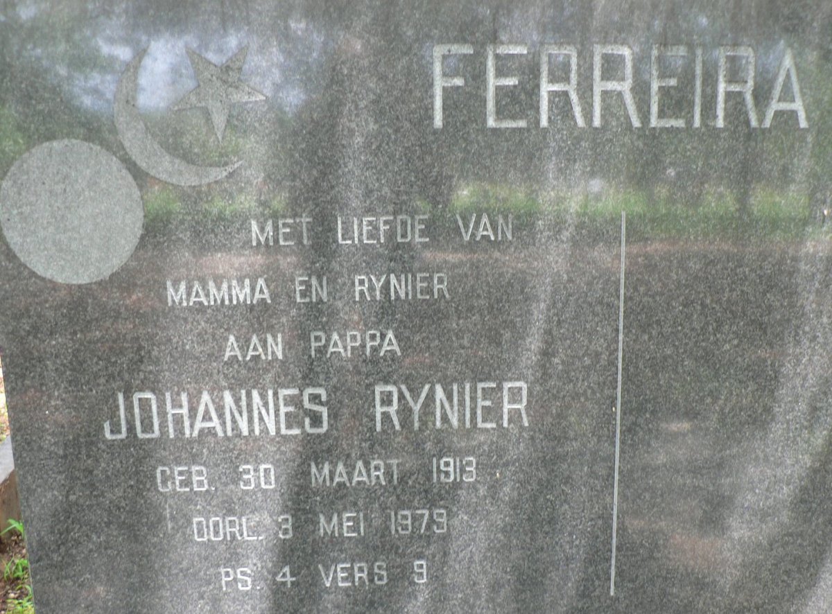 FERREIRA Johannes Rynier 1913-1979