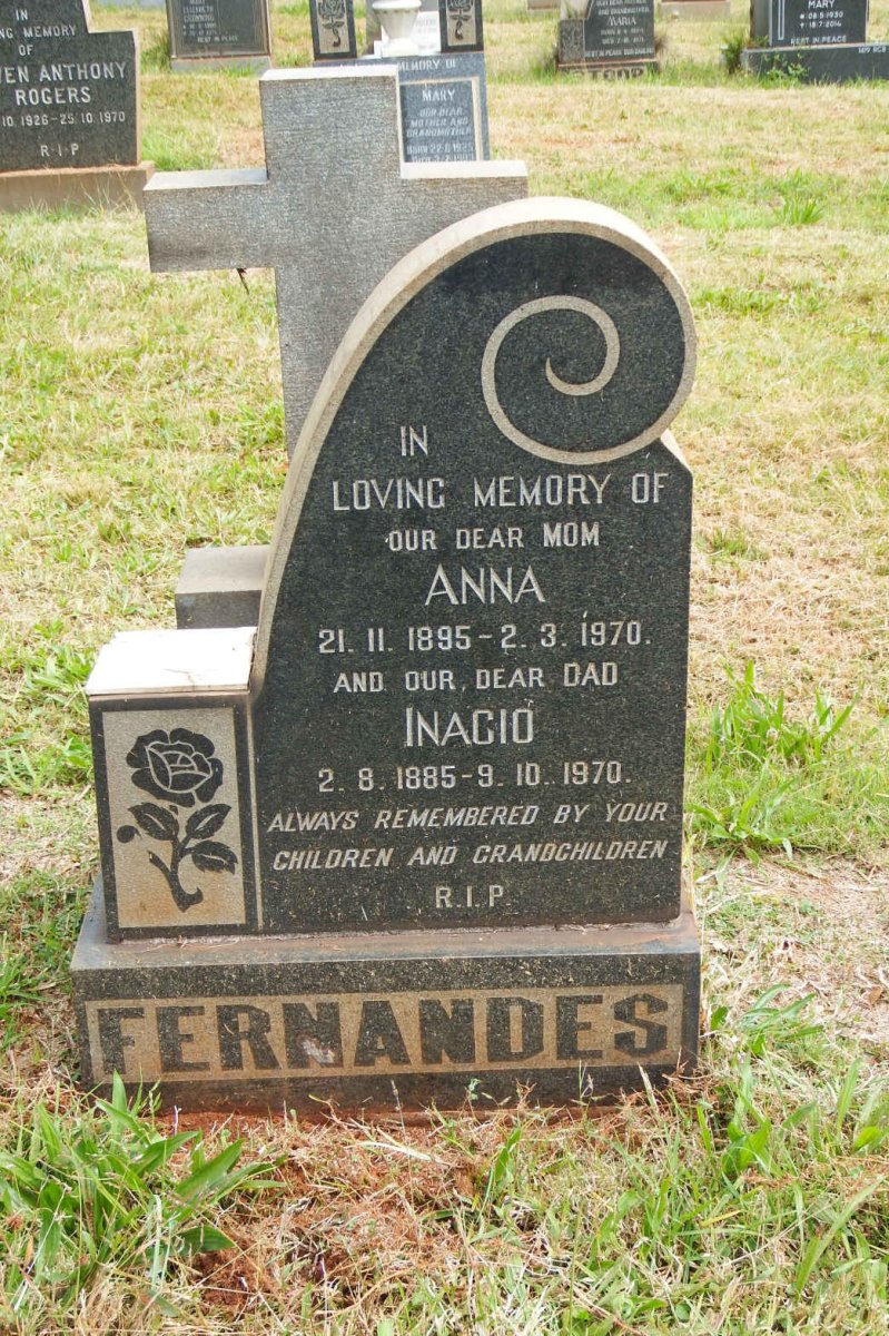 FERNANDES Inacio 1885-1970 &amp; Anna 1895-1970