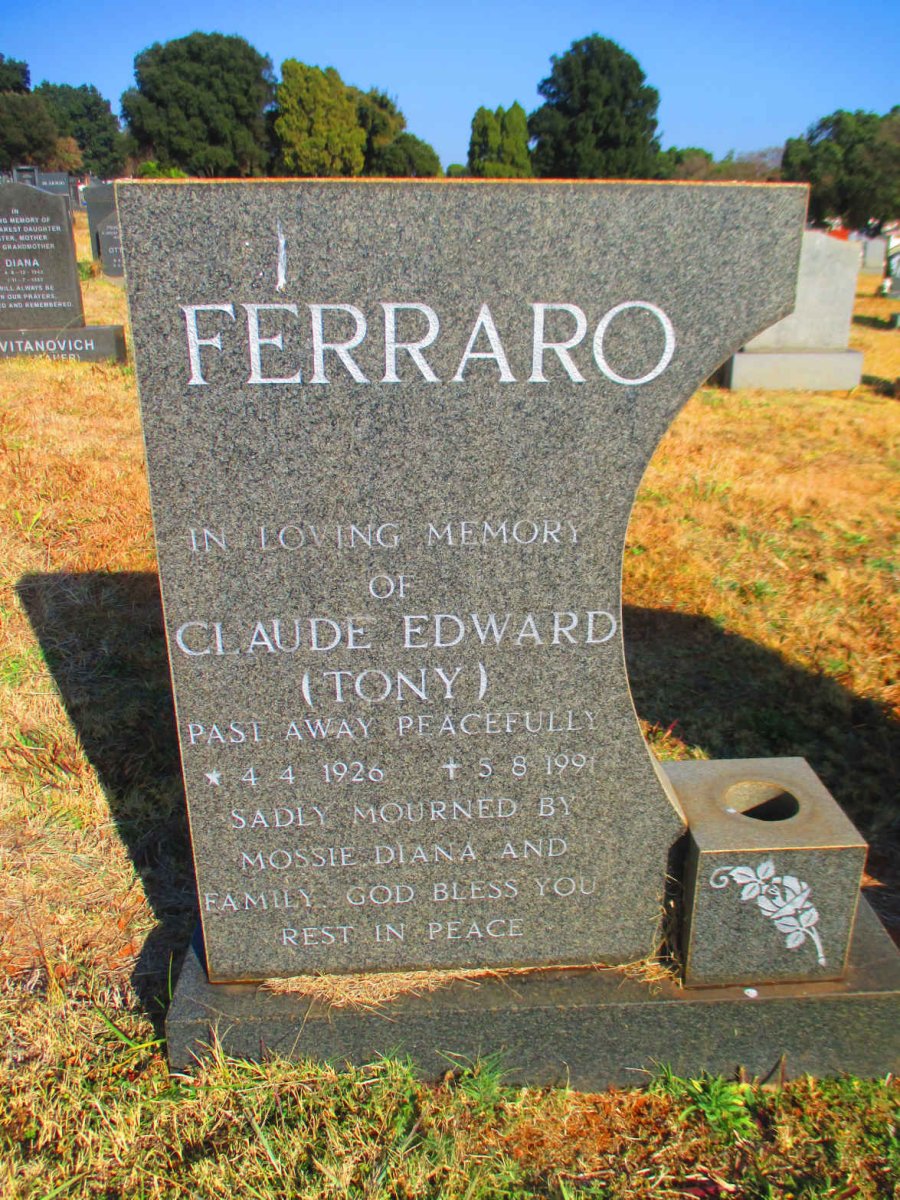 FERRARO Claude Edward 1926-1991