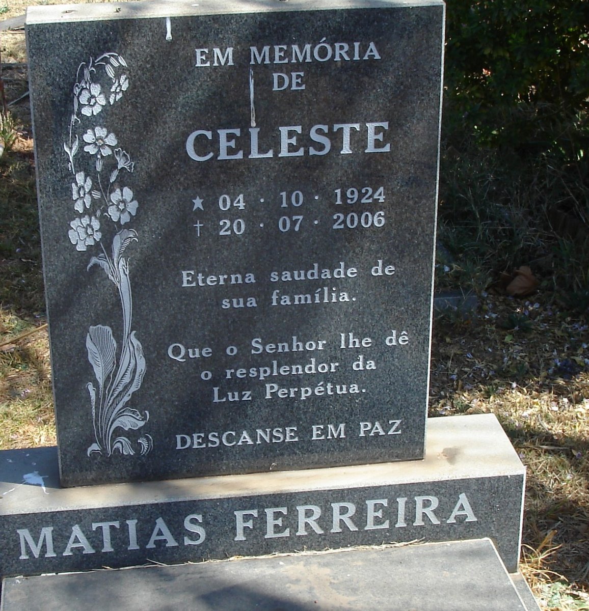 FERREIRA Celeste, MATIAS 1924-2006