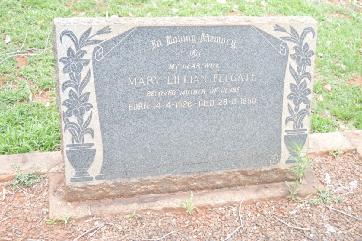 FELGATE Mary Lillian 1926-1950