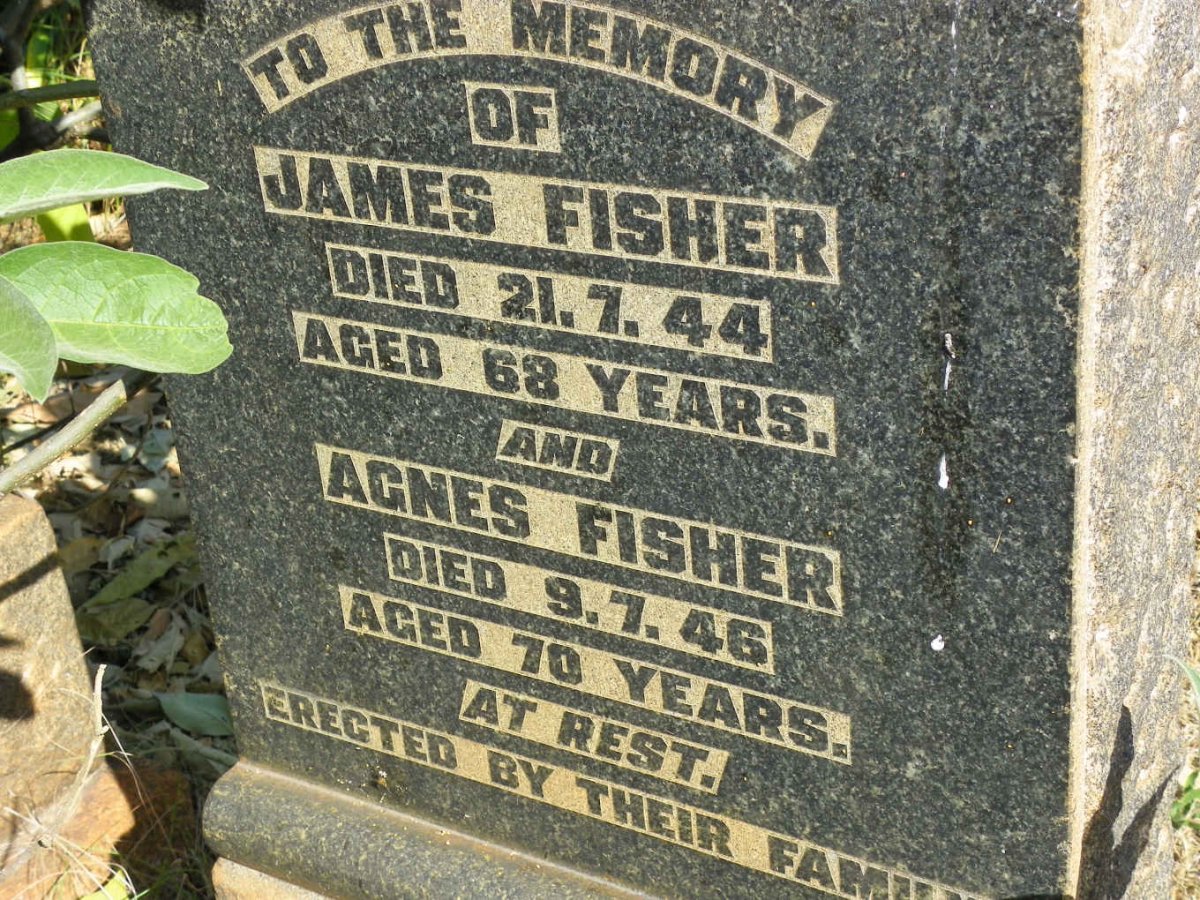 FISHER James -1944 &amp; Agnes -1946