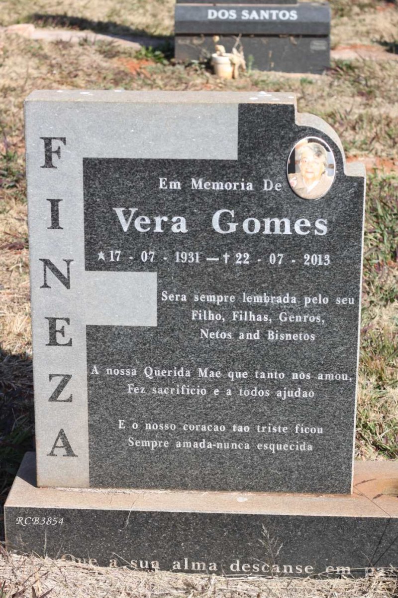 FINEZA Vera Gomes 1931-2013