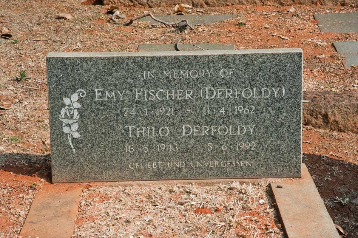 FISCHER Emy nee DERFOLDY 1921-1962 :: DERFOLDY Thilo 1943-1992
