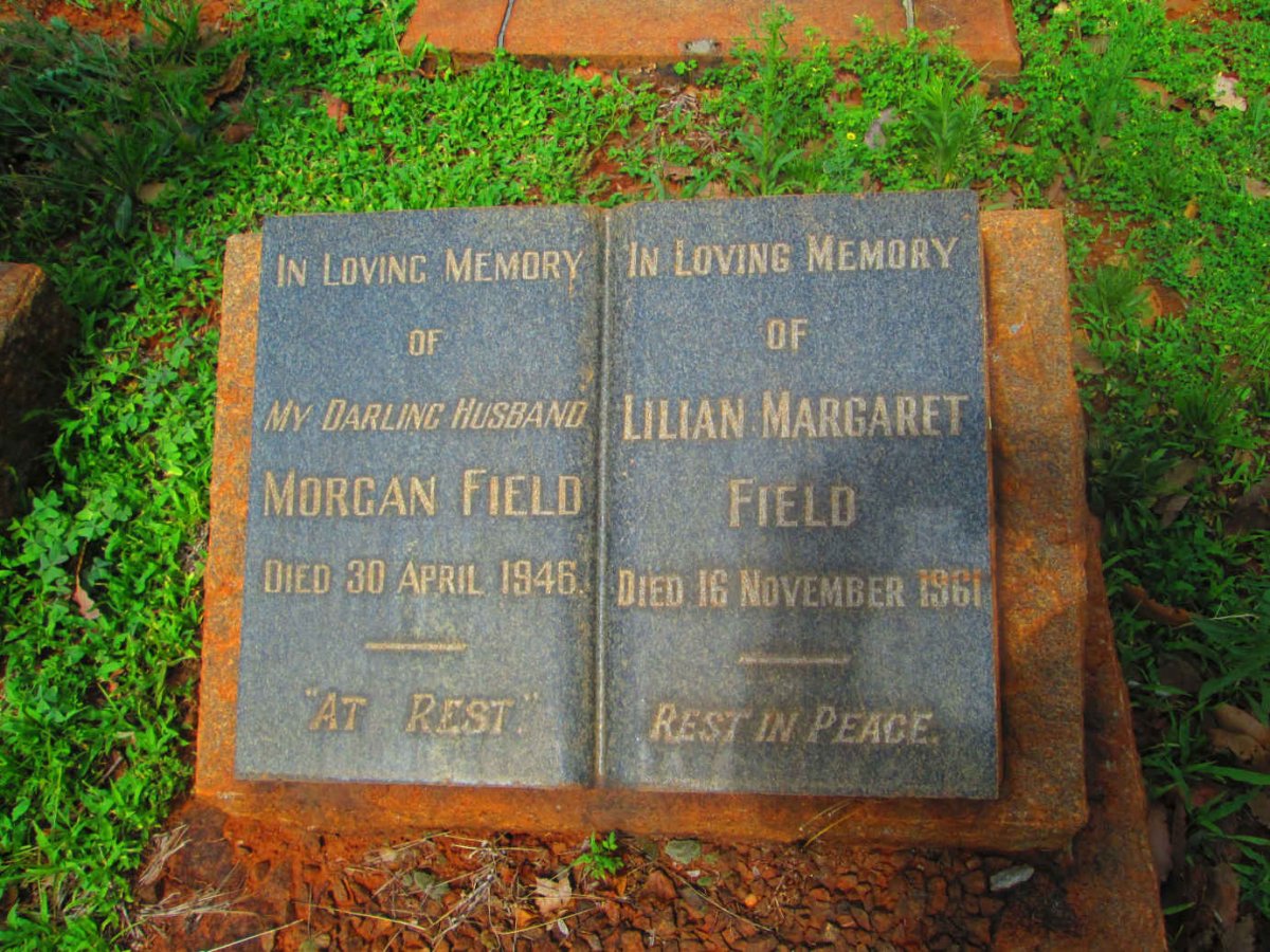 FIELD Morgan -1946 &amp; Lilian Margaret -1961