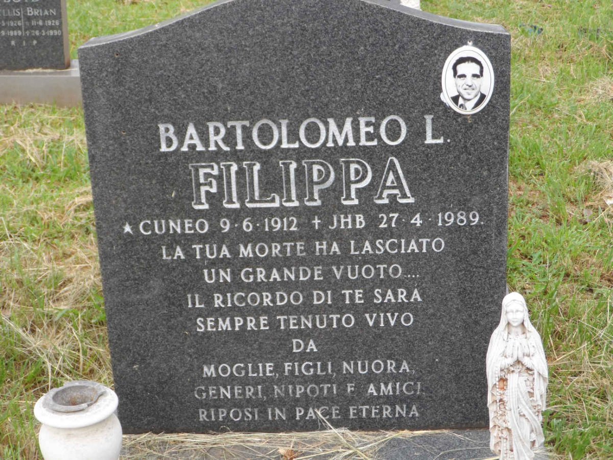 FILIPPA Bartolomeo L. 1912-1989