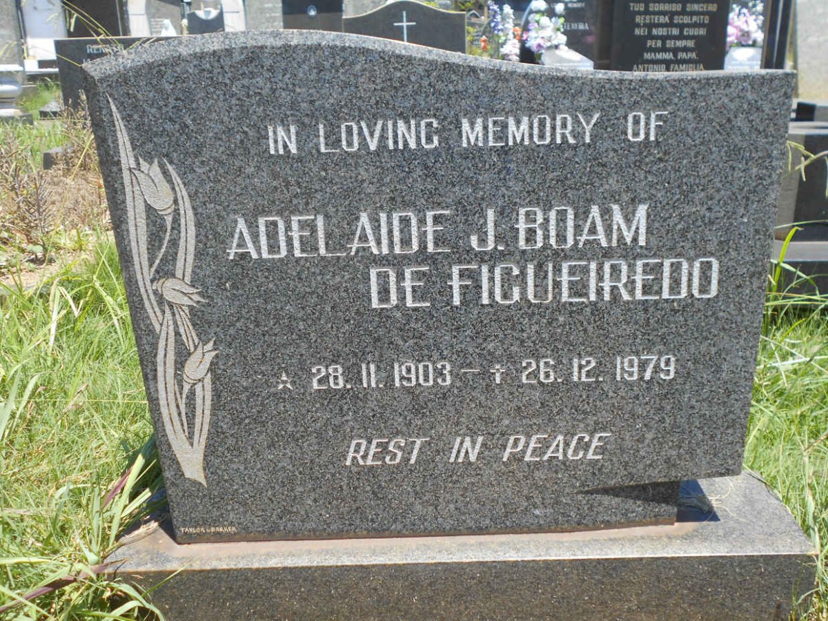 FIGUEIREDO Adelaide J. Boam, de 1903-1979
