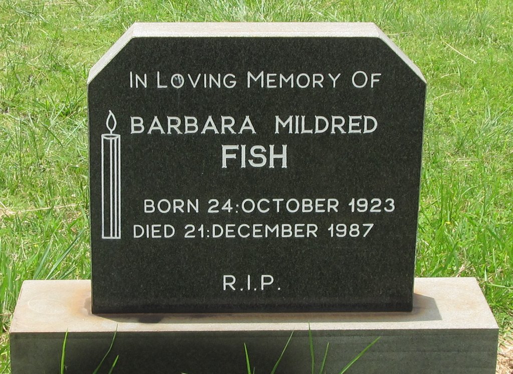 FISH Barbara Mildred 1923-1987