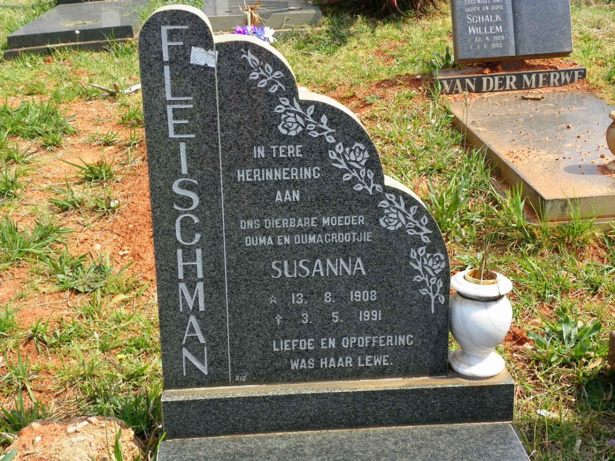 FLEISCHMAN Susanna 1908-1991