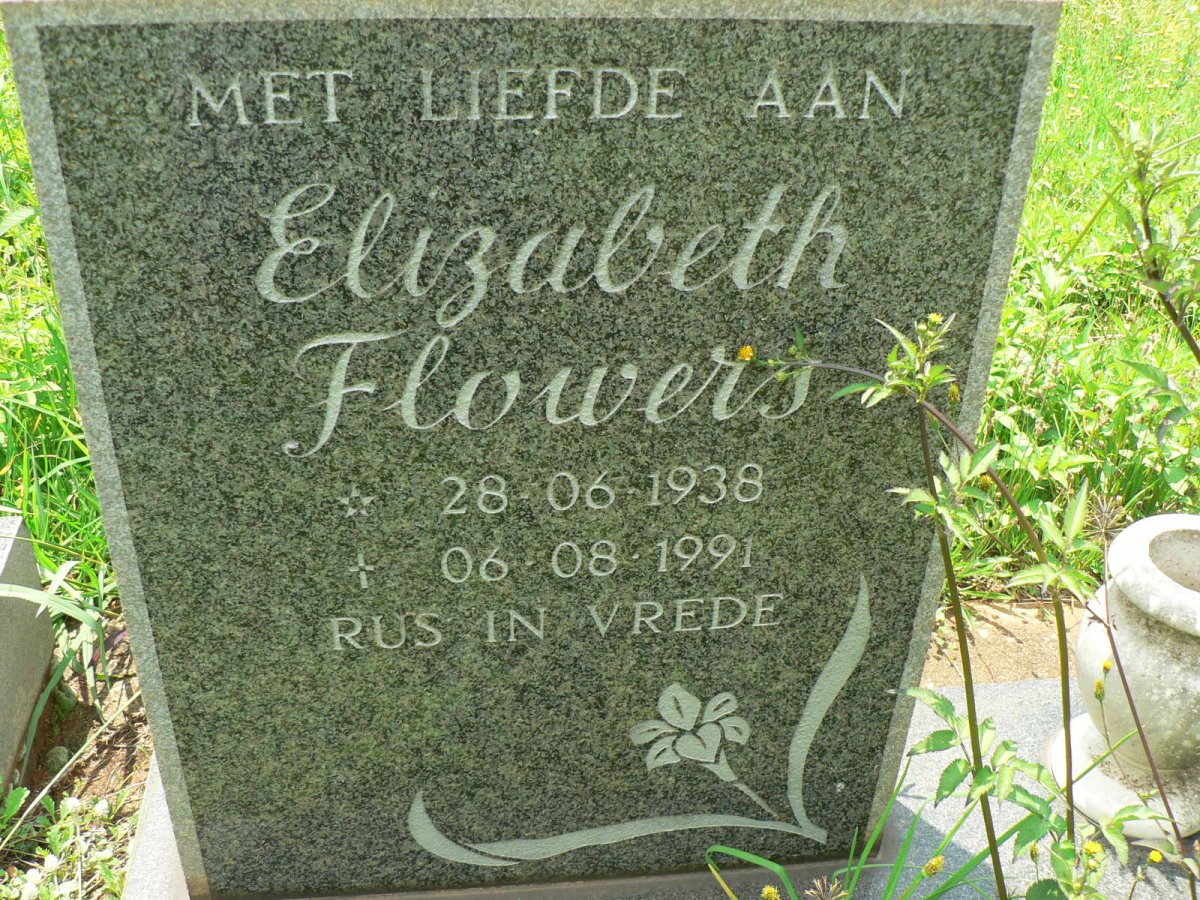 FLOWERS Elizabeth 1938-1991