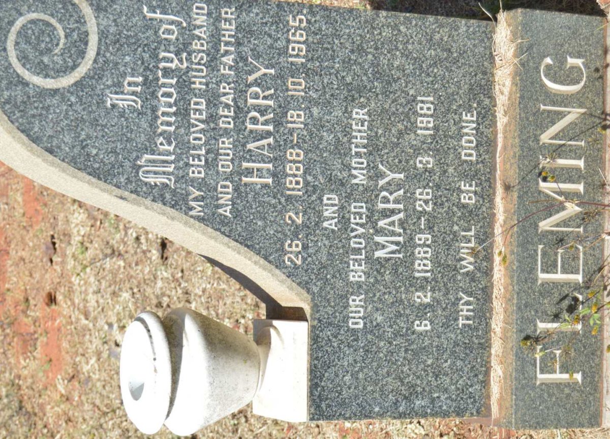 FLEMING Harry 1888-1965 &amp; Mary 1889-1981