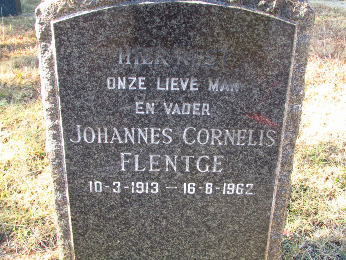 FLENTGE Johannes Cornelis 1913-1962