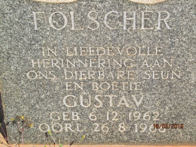 FOLSCHER Gustav 1962-196?