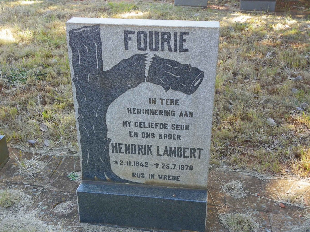 FOURIE Hendrik Lambert 1942-1970